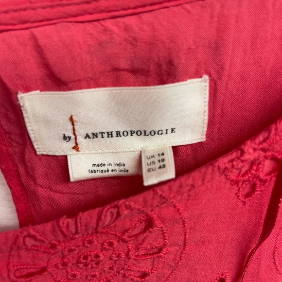 Anthropologie womens ruffle mini dress size 10 - Picture 3 of 7